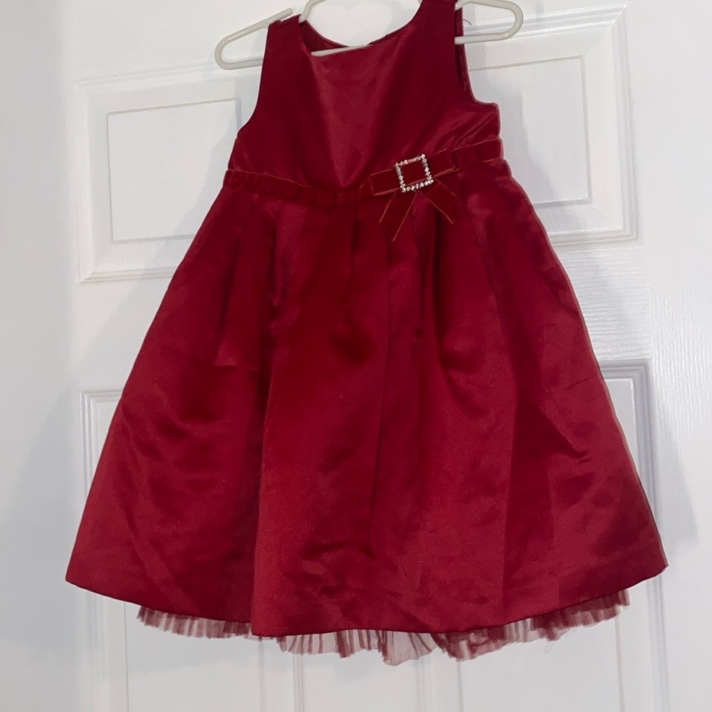 Gymboree red satin dress